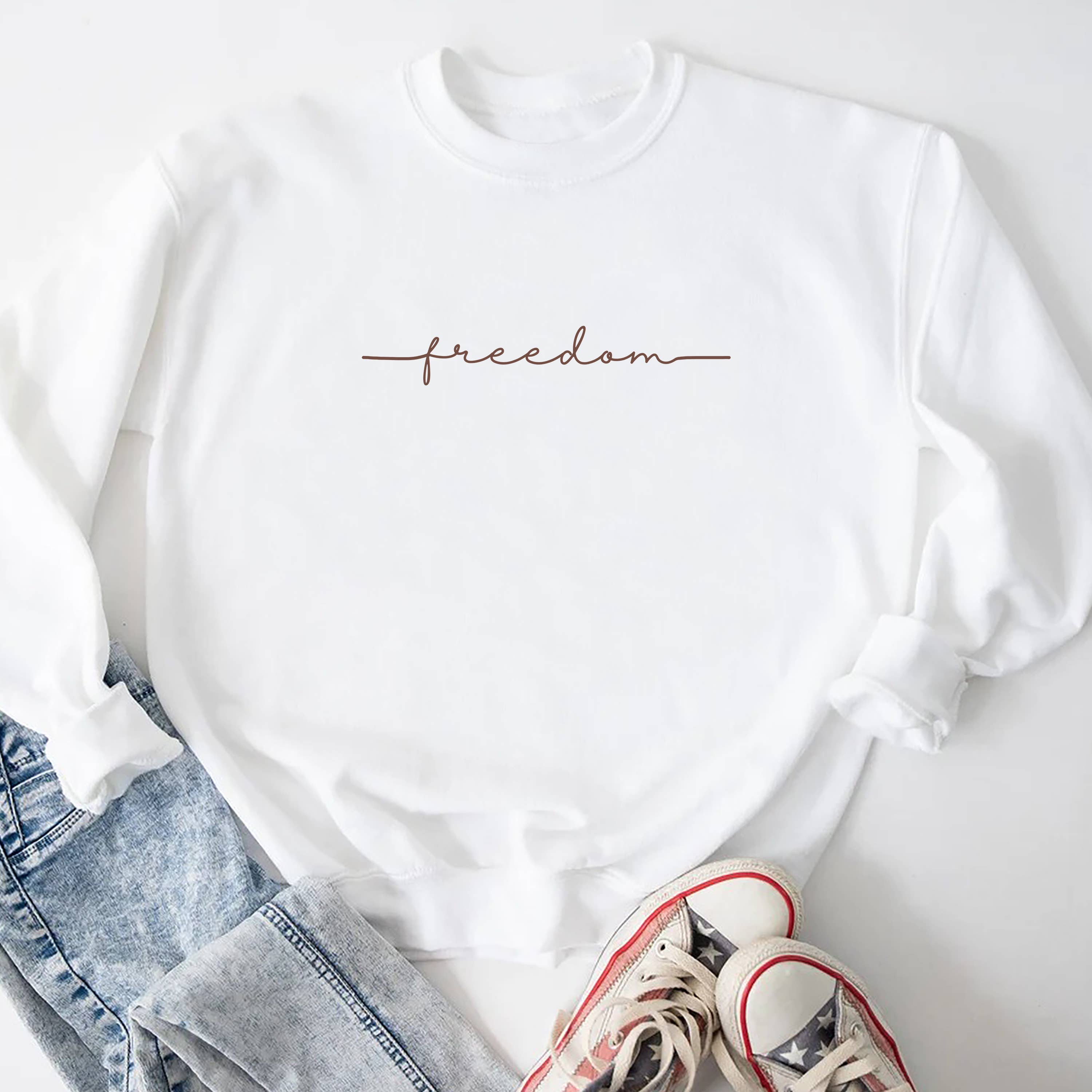 STARCHIS - Wholesale Graphic Sweatshirt - Women's - Freedom1