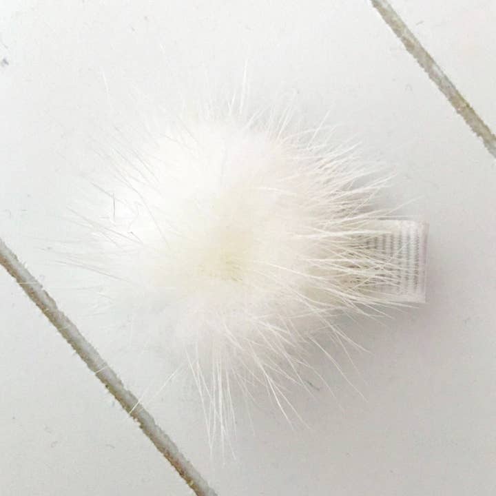 Pimpilotta – Engroshandel Hårspænde - Børn – Mini Classic Collection: mini hårklip med ægte pels hjemmesko