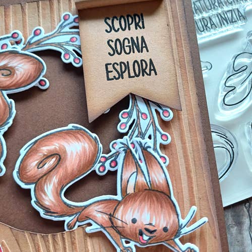 Impronte D'Autore - Wholesale Rubber/Decorative Stamp - Clear polymer stamps Nutty Explorers13