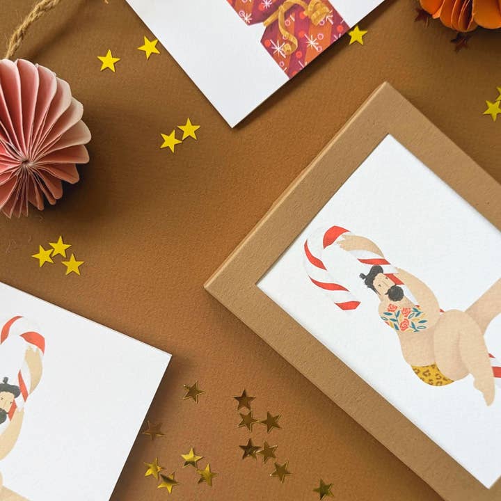 Elsa Rose Frere – wholesale Christmas card – Sexy Christmas Card Pack3