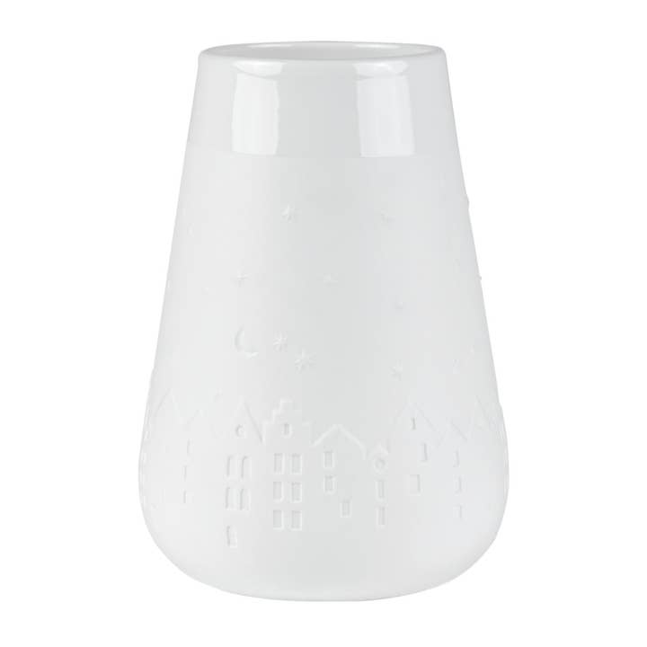 Poetry Vase With Embossed Winter Design for wholesale by Räder