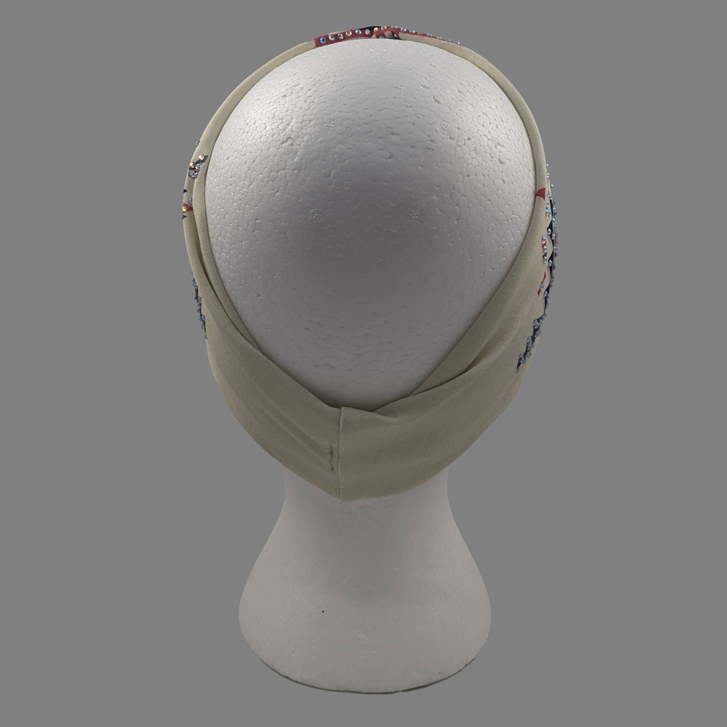 Gem City Attire - Wholesale Fashion Headband - Women's - HW145R - Red Aztec head wrap3