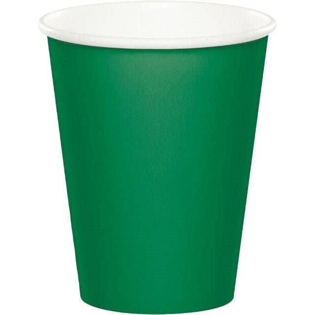 Emerald Green 9oz Cups for wholesale by Party Expo, LLC