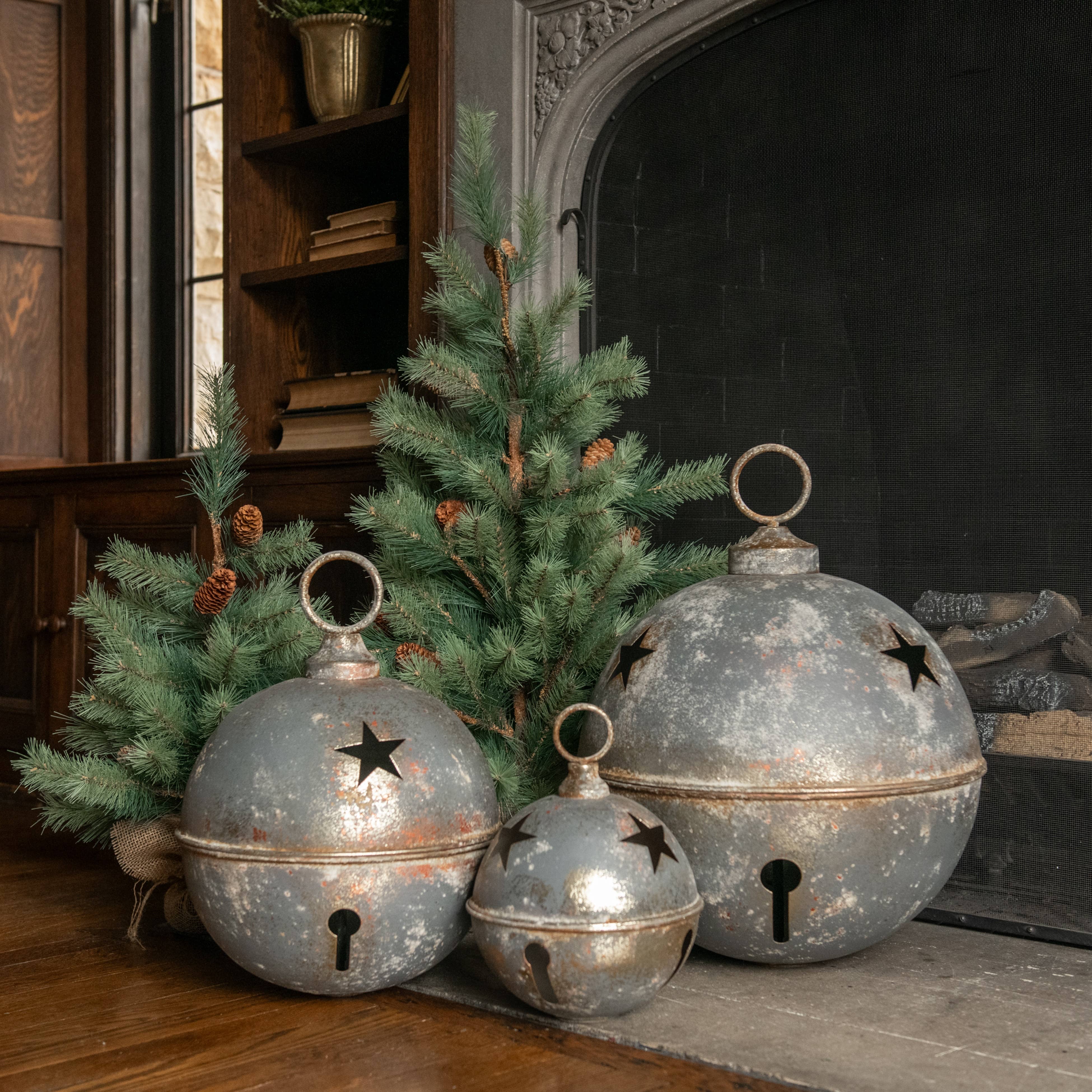 Ragon House – wholesale Bjällra – Ragon House 40 cm grå stjärnformad slädbjällra1