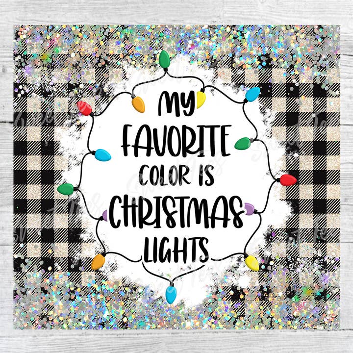 Il colore preferito è Christmas Lights Silver Bumbler Transfer per la vendita all'ingrosso da parte di Sweet Tees