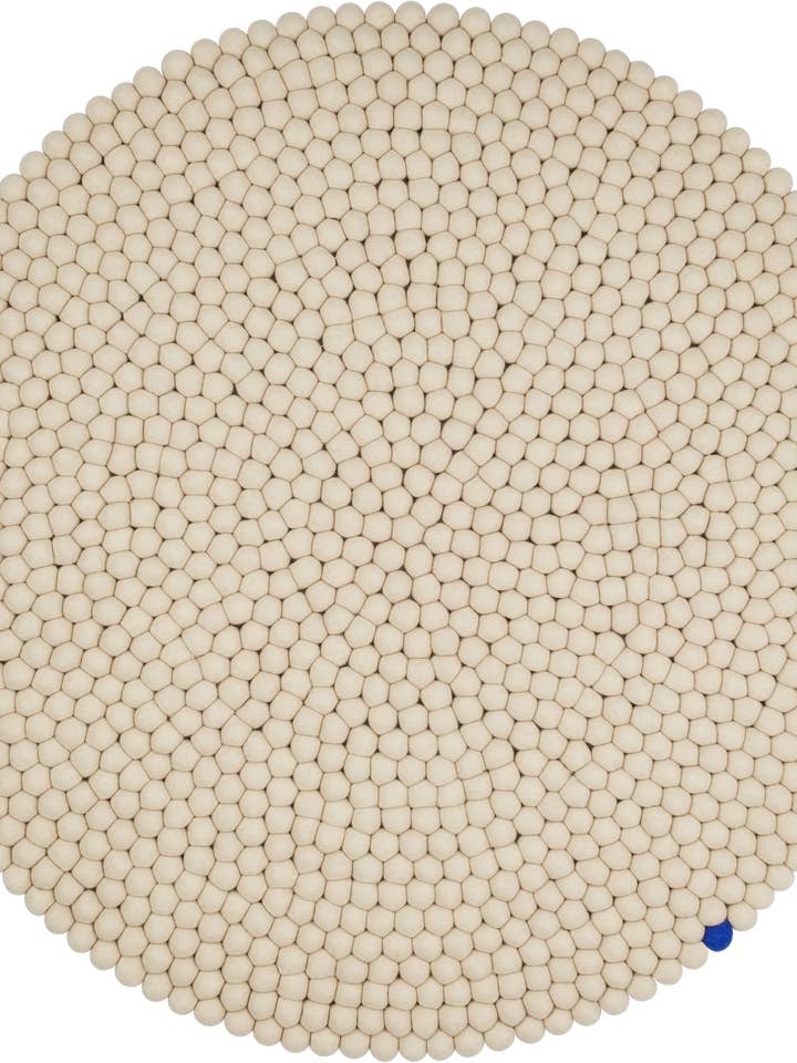 Big One beige round 100% wool handmade for wholesale by myfelt