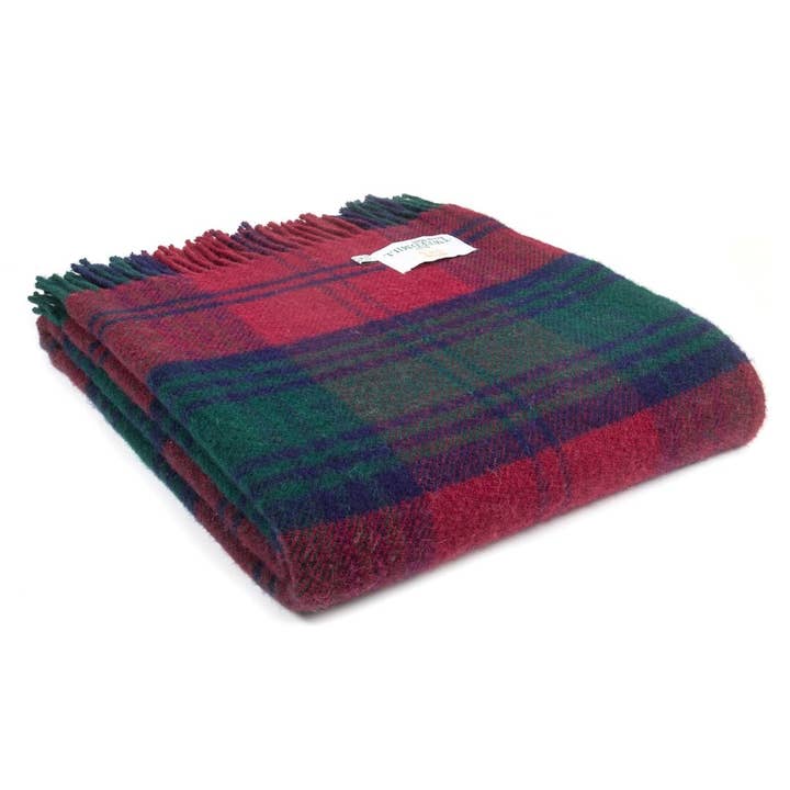 Lindsay Tartan Pure New Wool Throw for wholesale by Tweedmill Textiles