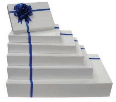 American paper & plastic - Wholesale Gift Box - White Apparel Boxes
