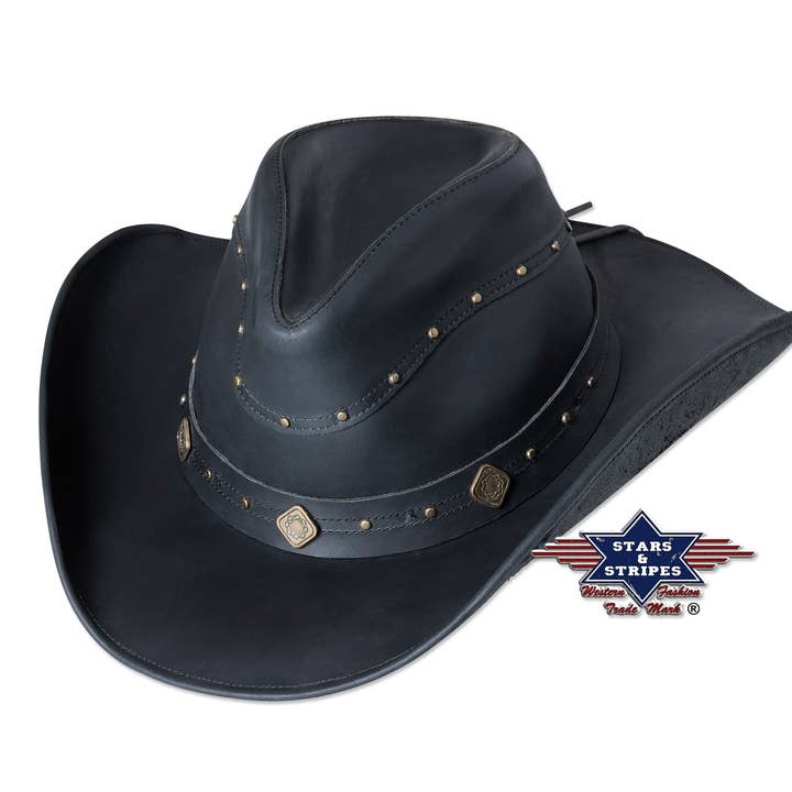 Hoed van westerse koeienhuid - Dundee voor wholesale door Stars & Stripes®