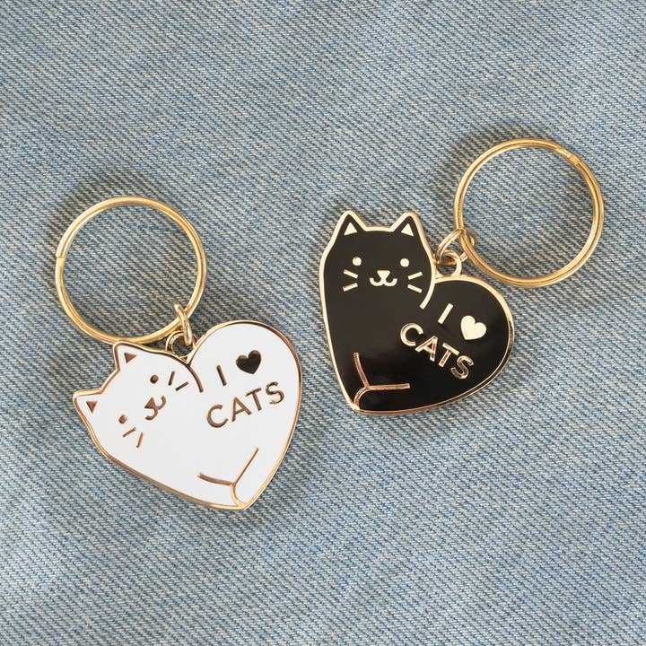 I Love Cats Keychain for wholesale by Everyday Olive