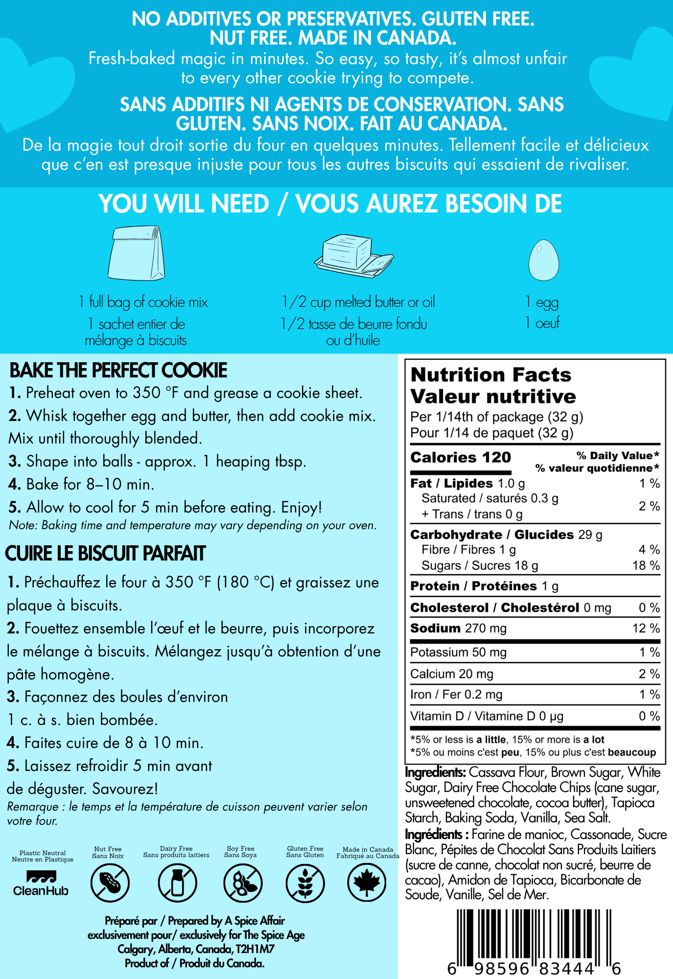 The Spice Age - Wholesale Cookie Mix - One Smart Cookie - Gluten Free Cookie Mix1