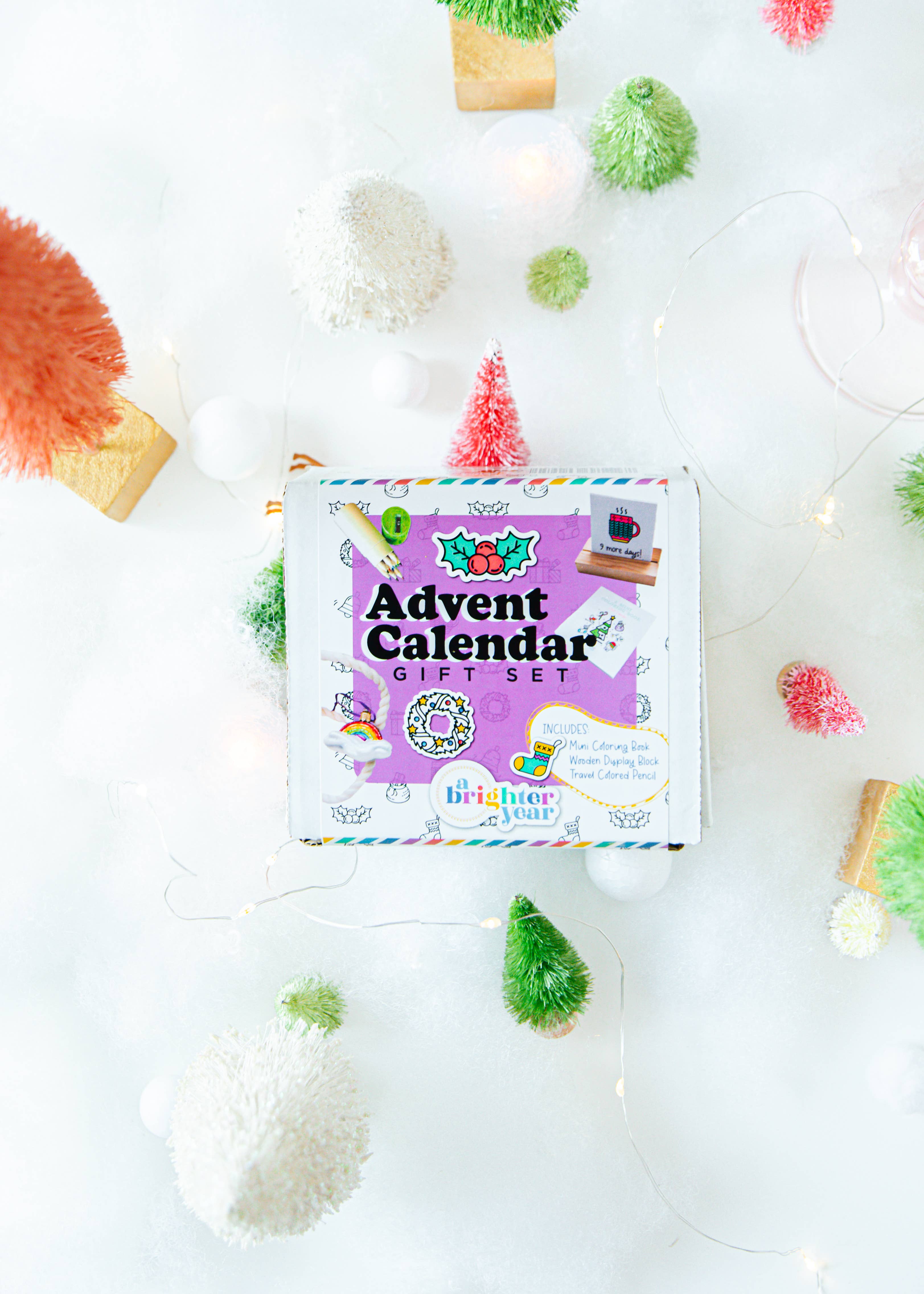 A Brighter Year - Wholesale Coloring & Activity Book - Adult - Color Your Own Advent Calendar Gift Set, Christmas 2025 Gift3