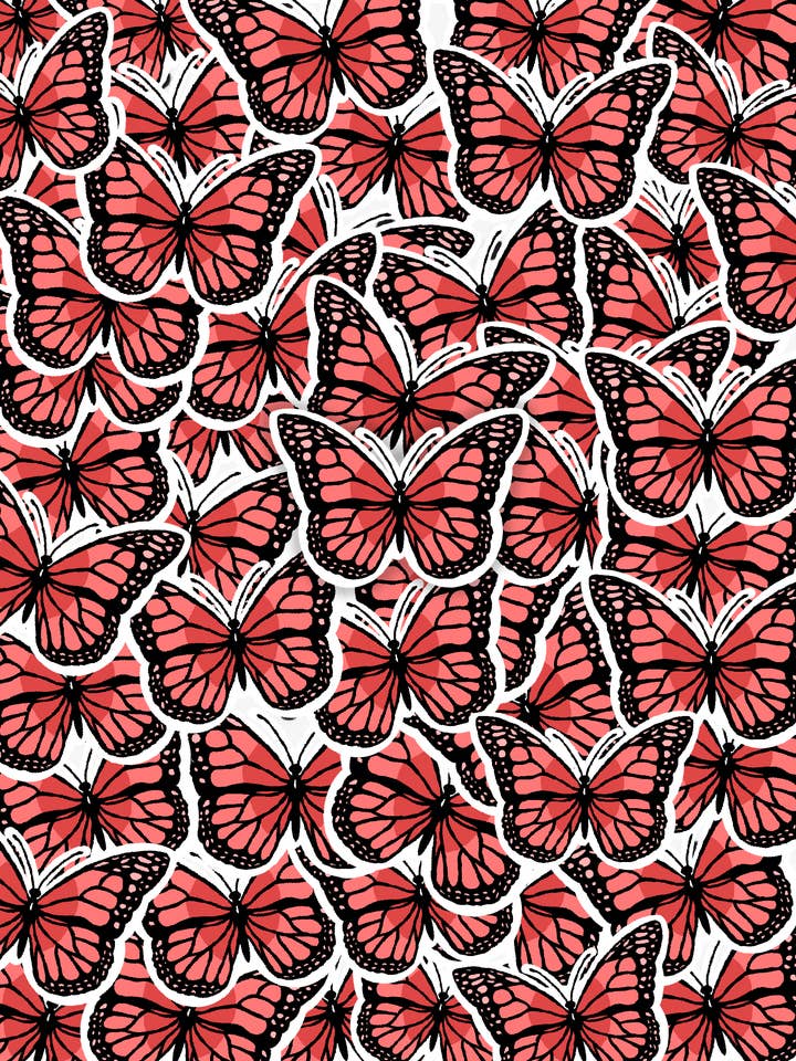 Mariposa monocromática rosa para venta al por mayor de CreationsByMaddied