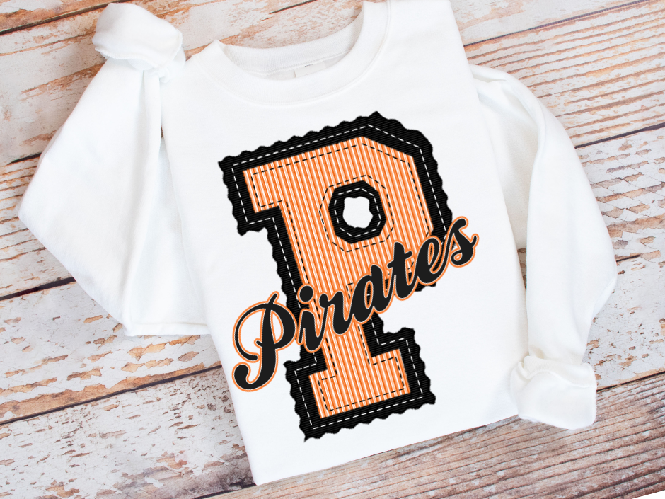 4Twenty4 Printed Apparel - Wholesale Sweatshirt - Women's - Prepster Varsity Mascot Tee or Sweatshirt5