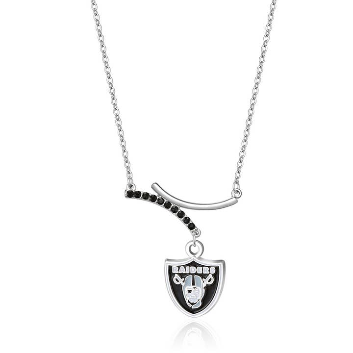 Simran International – wholesale Pendant/charm necklace – NFL Las Vegas Raiders Dual Infinity Necklace