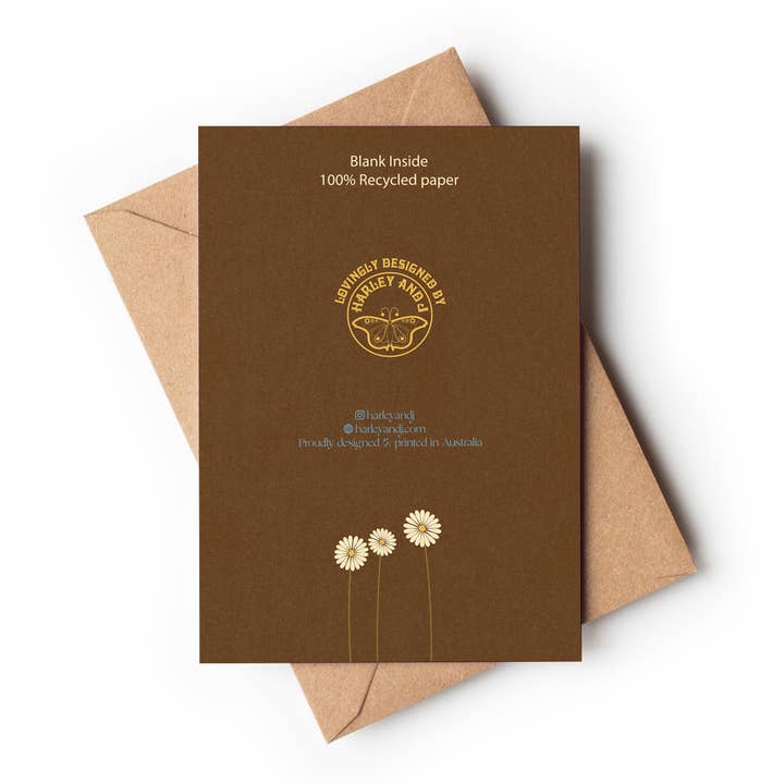 Harley and J - Wholesale Everyday greeting card - Thinking Of You-Vintage Retro Greeting card2