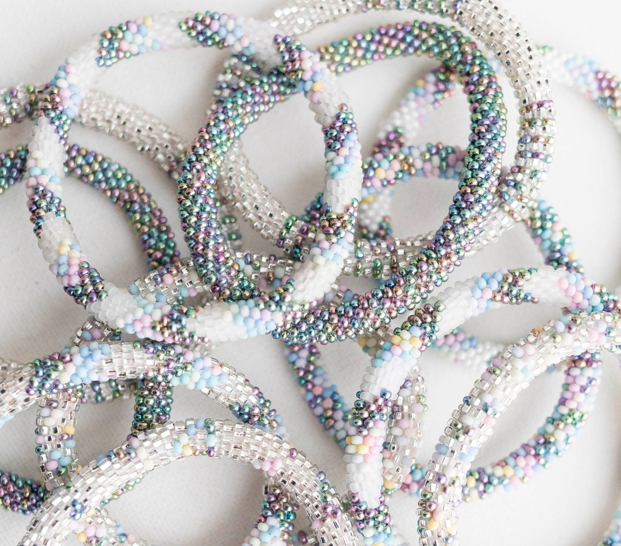 Aid Through Trade - Wholesale Beaded Bracelet - Kids - Rollies® for Kids - Unicorn - Set of 122