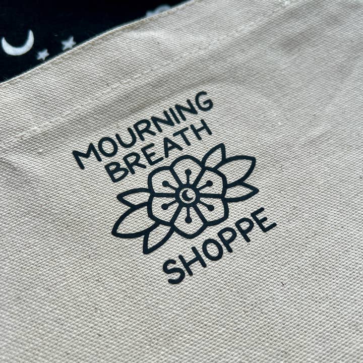 Mourning Breath Shoppe - Wholesale Tote Bag - Unisex - Fueled by Microplastics and Spite Cotton Tote Bag3