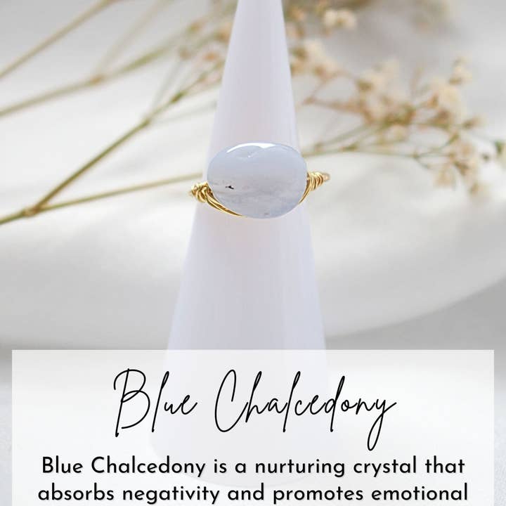 Divine Dulcet - Wholesale Single Stone/Solitaire Ring - 24 Karats Natural Crystals Hand Wired Solitaire Ring