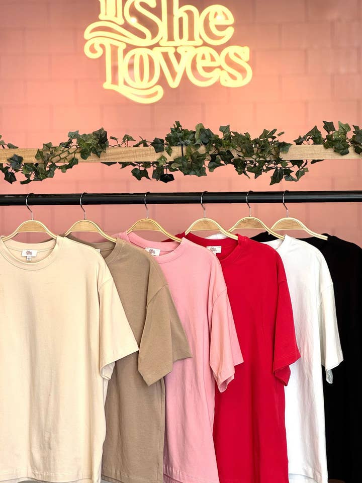 IST1058C T-shirt en coton pour homme Rouge pour la vente par If She Loves