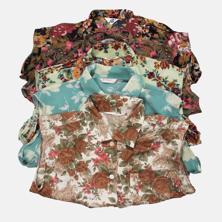Sun's Out! - Wholesale Button Down Shirt - Women's - Reworked Vintage Sleeveless Button Up Blouse - Cinched