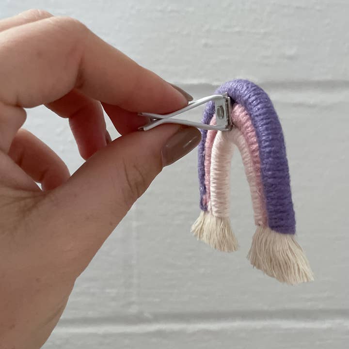 Knotty Mama Studios – Amuleto decorativo para carro – Unissexo por atacado – Clipe de ventilação do carro arco-íris2