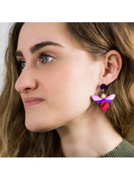 BICHITO METHACRYLATE EARRINGS for wholesale by Marronynegro