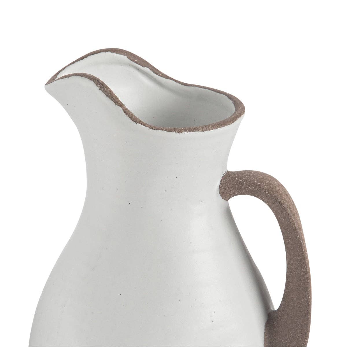 Andrea House – Großhandel Vasen – Weiße Keramikvase in Krugform2