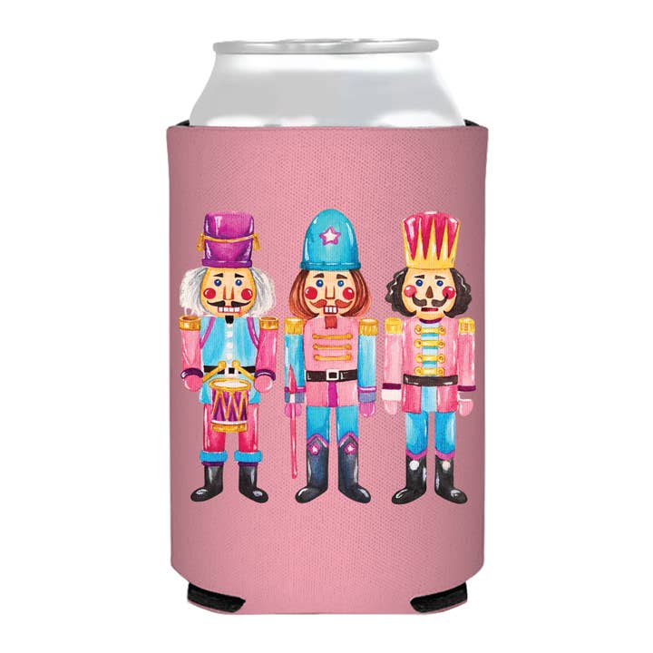 Refroidisseur de canettes Casse-Noisette rose - Noël pour la vente par Sip Hip Hooray