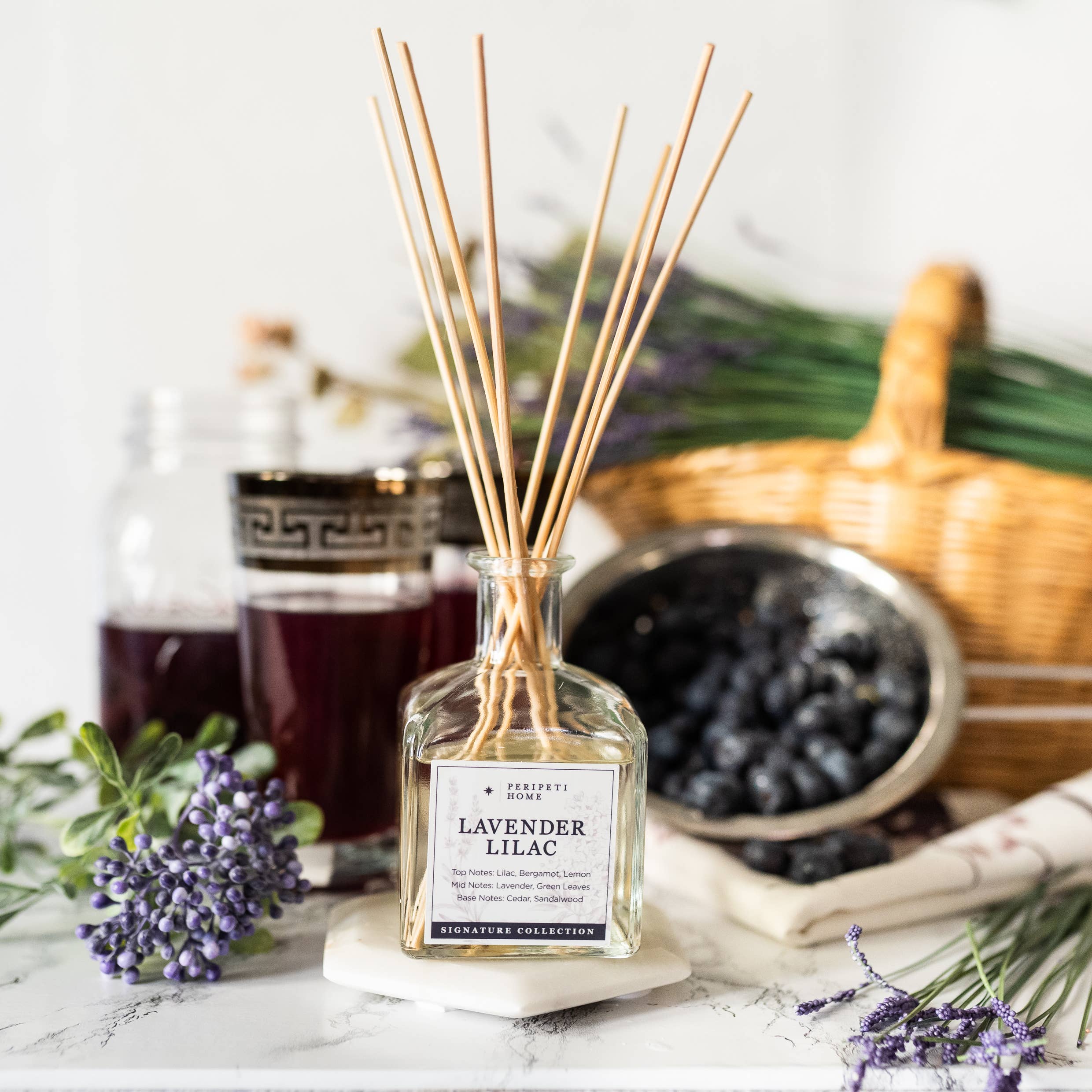 Peripeti Home - Wholesale Reed Diffuser - Reed Diffuser for Flame Free Home Fragrance, Non-Toxic1