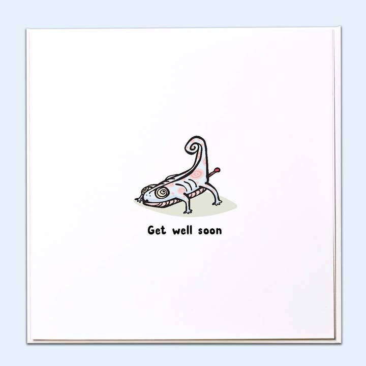 Carte de vœux « Get well soon » pour la vente par The Crafty Giraffe