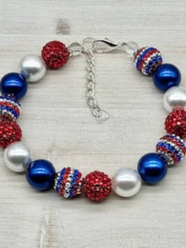 CUATRO DE JULIO - COLLAR TOTALMENTE AMERICANO para venta al por mayor de My Trendy Little Pup