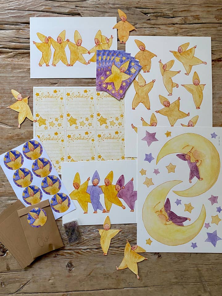 Fødselsdagspakke med papirudklip for wholesale by Tall Hat Tales