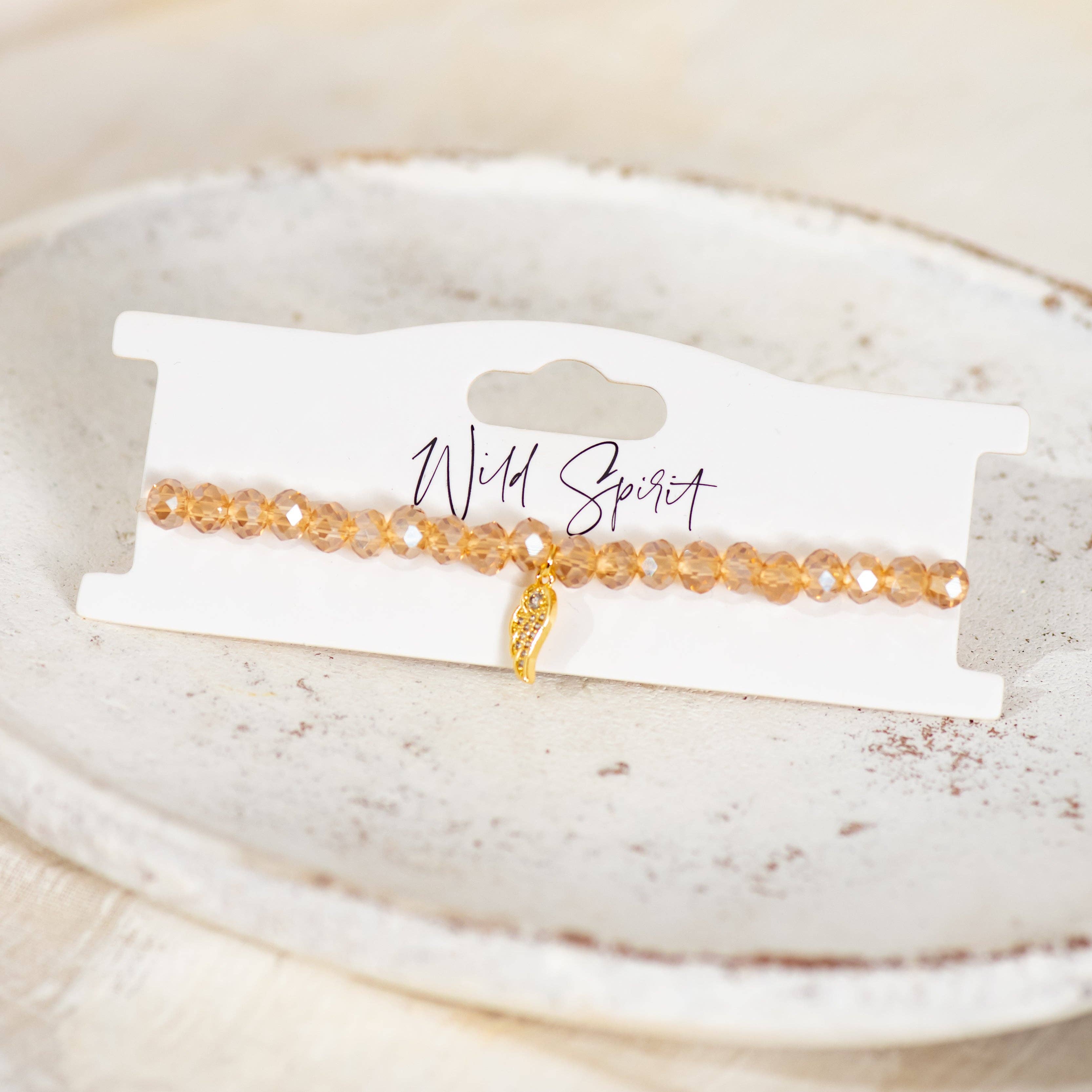 Wild Spirit London – wholesale Charm/dangle bracelet – Gold Wing Twilight Charm Bracelet0