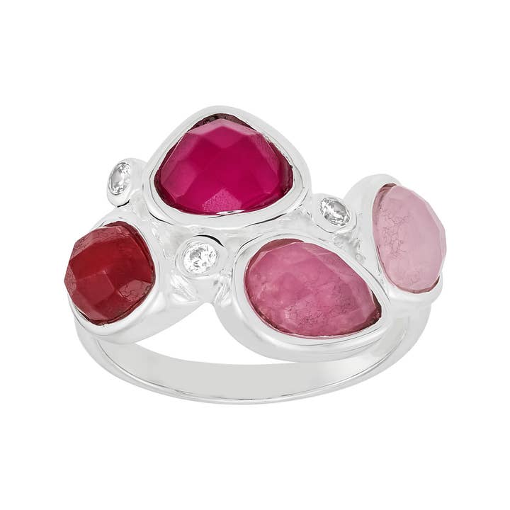 Silpada 'Romantic Serenes' Sterling Silver Mixed Stones Ring for wholesale by Silpada