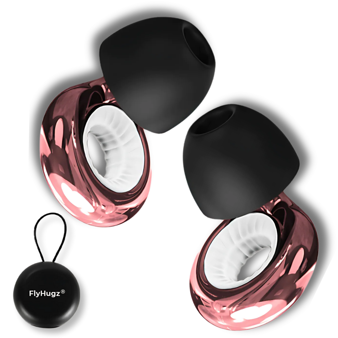 FlyHugz® – Conjunto de viagem por atacado – FlyHugz® Tampões de Ouvido para Viagem Redutores de Ruído 2.07