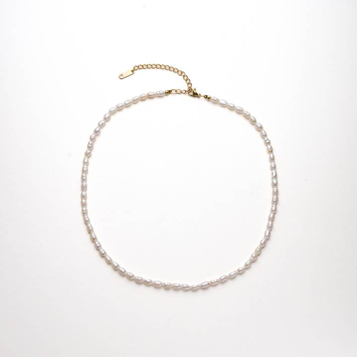 gold Jacki Pearl Necklace for wholesale on Faire