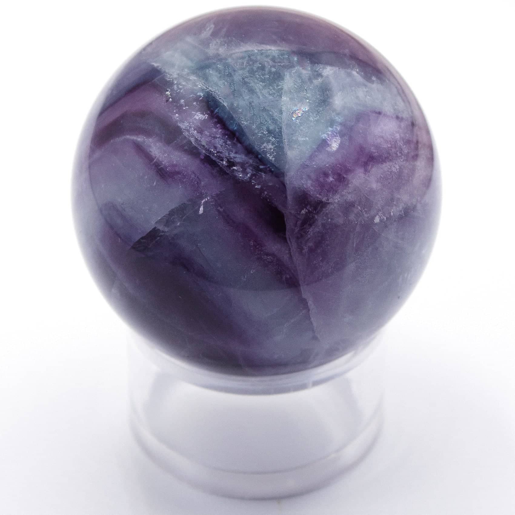 Tiny Rituals - Wholesale Spiritual Stone/Crystal - Rare Rainbow Fluorite Spheres - AAA Premium Quality51