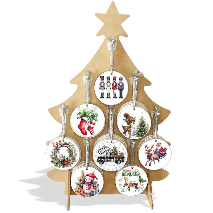 1 Brilliant Gift – wholesale Ornament set – CHRISTMAS ORNAMENT PACKAGE 1 PRE-PACK DISPLAY