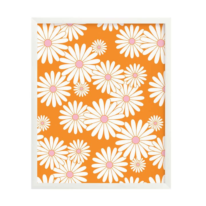Ditsy Daisy Love Art Print for wholesale by My Darlin'