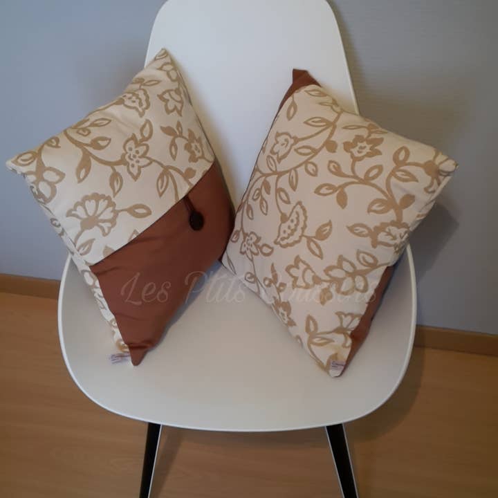 Chic country style flower pattern cushion for wholesale by Les P'tits Coussins