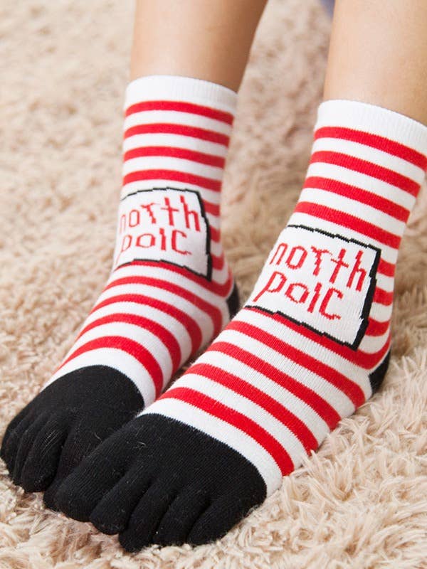 Sweetkama - Wholesale Sokken - Dames - Dames Vrolijk Kerstfeest Over Enkels Teen Sokken SKASC41546