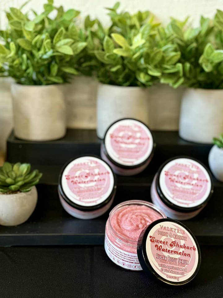 Sugar Body Scrub - Sweet Rhubarb Watermelon for wholesale by Valkyrie Global