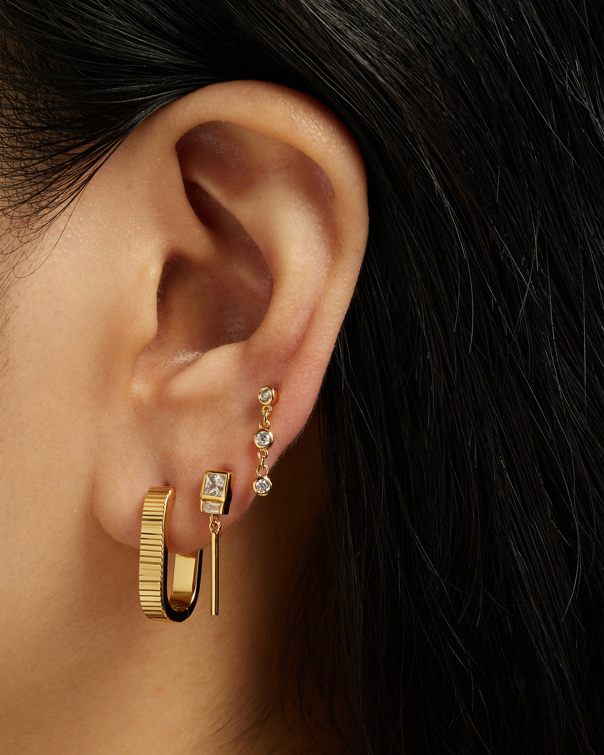 Mod + Jo - Wholesale Hoop Earrings - Malorie Textured Hoops1