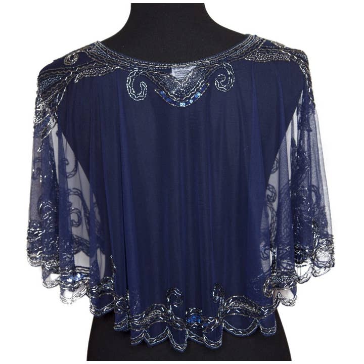 Western Fashion - Wholesale Cape - Women's - 8906 - Beaded Flapper Cape9