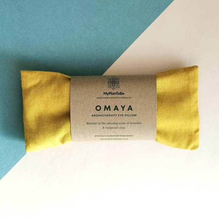 OMAYA / Aroma-Augenmaske - Gelb für den Großhandel von MyPlanToBe