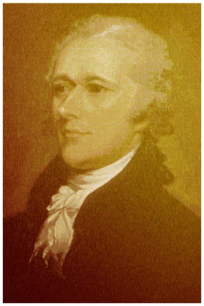 Multi Color Alexander Hamilton Portrait Wall Art for wholesale on Faire0