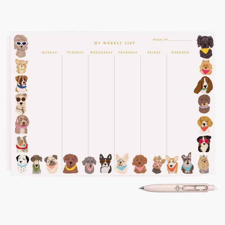 Furry Friends veckoplanerare för skrivbord för wholesale av Nelly Castro