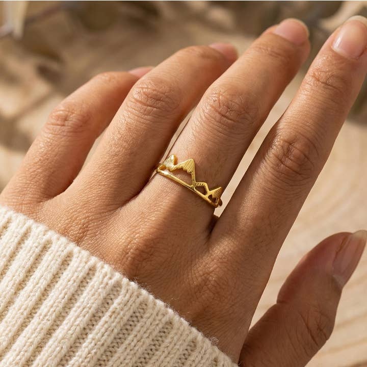 Mountain Cut Out Ring for wholesale by Anarchy Street