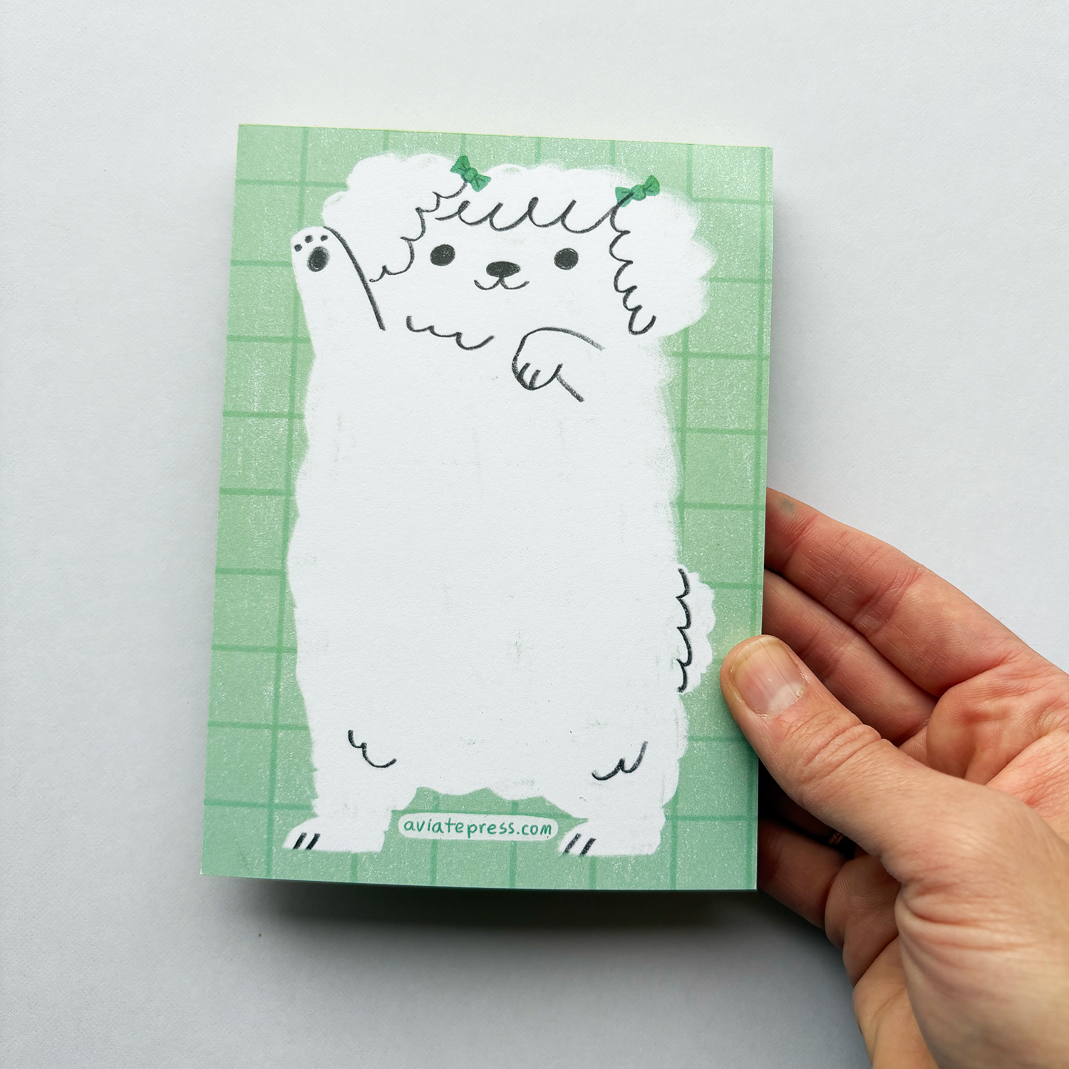 Aviate Press - Wholesale Notepad - Fluffy Pup Notepad2
